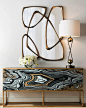 John-Richard Collection Nicola Painted-Agate Console 