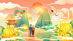 星星梨采集到国潮风景/山水