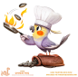 Daily Paint 1819# Cookin'tiel, Piper Thibodeau
