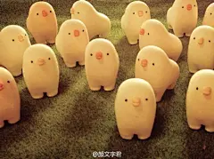 这些是推主ushihito精心制作的小点心...不但造型可爱而且口味也是一级棒哦！【糯米团子简直萌掉渣！...(๑´﹃`๑) ​​​​