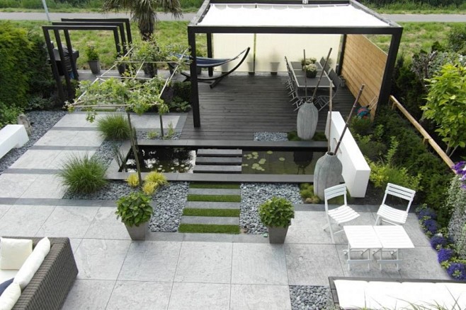 Moderne watertuin Sp...