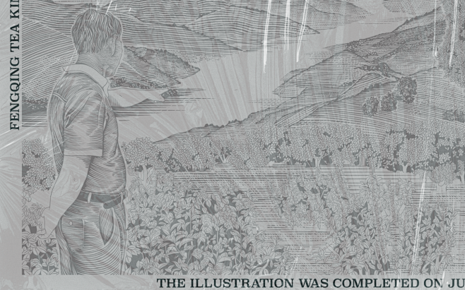 云南红茶｜陈升红包装插画-古田路9号-品...