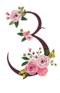 png彩铅鲜花文字玫瑰数字设计 创意花朵装饰艺术字 阿拉伯数字   3
@冒险家的旅程か★