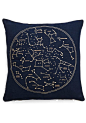 Celestial Chateau Pillow. While youve got your feet on the ground, youre always shooting for the stars - even in your decor, with this embroidered throw pillow! #blue #modcloth: 