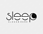 Vector sleep bedtime dream rest relax comfort moon star crescent wordmark typography vector logo design