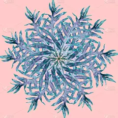 夏季花，热带绿叶概念。棕榈叶孤立在粉红色的背景上。可以用来显示或输入文本和蒙太奇任何你。