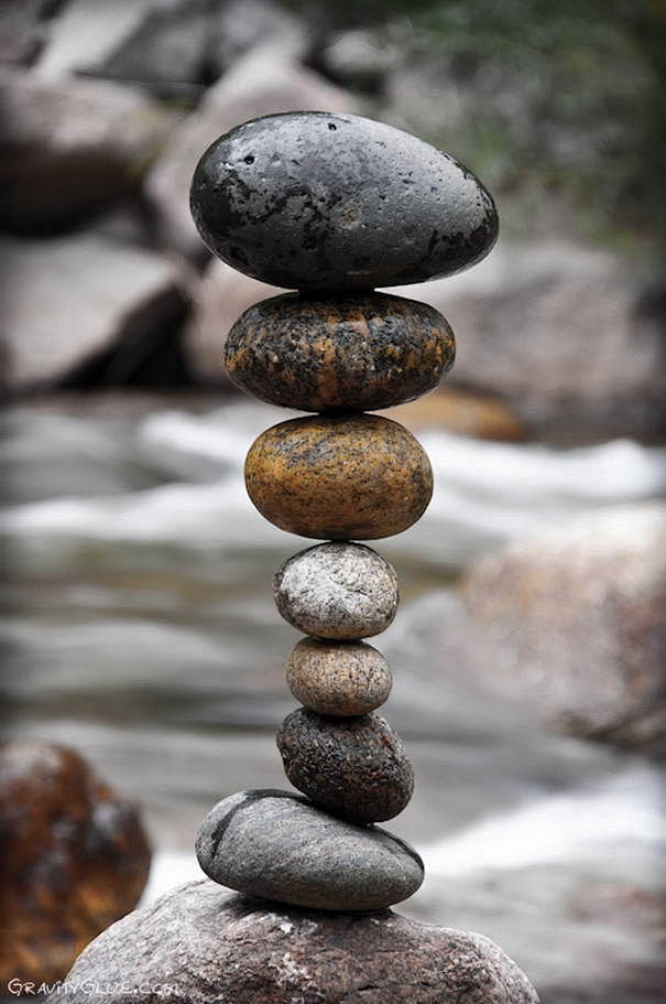 Michael Grab的石头平衡艺术（...