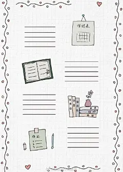 校园生活主题手帐排版 

南子简笔画，原创手绘 

美南子的简笔画教程超话手帐素材插画手绘超话 ​​​​