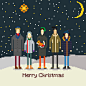 merry christmas : pixel art