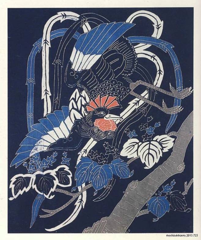 #色彩# 日本传统绘画「藍の華」