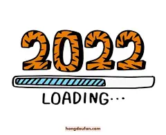 10个有趣的2022年卡通文字标题简笔画-红豆饭小学生简笔画大全