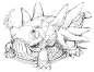 Behemoth Dragon Sketch - Characters & Art - Breath of Fire III