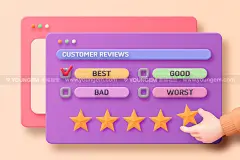 11款创意缤纷趣味卡通3D三维立体手指手势插图插画海报设计ps素材素材