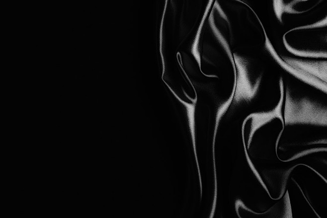高档黑色丝绸背景高清图片