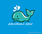 可爱鲸鱼Logo设计