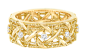 'MY DIOR' SMALL MODEL RING: Yellow gold and diamonds.