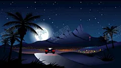 夜景插画 【酷图网】晚上,素材,元素,插画,插图,背景,夜晚,城市,赛博朋克,霓虹城市,渐变,城市风光,霓虹,夜景,炫酷,海报,地标,海报背景,展板背景,抽象,大都市,卡通,手绘,夜空,场景,科幻,游戏,未来,霓虹灯,夜生活,时尚,潮流,幻想,山脉,智慧,5G,卡通城市,剪影,道路,椰子树,星空,万家灯火,轿车,私家车,