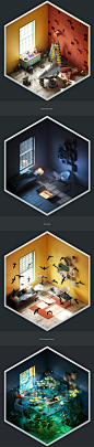 4² Rooms on Behance