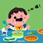 儿童插画45｜吃饱饱