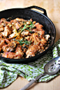 Paleo Chicken with Rosemary and Mushroom Glaze