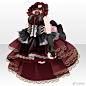 Q版lolita小裙裙参考~

怎么在人体上画衣服：O网页链接

#绘画参考# #绘画素材# #q版# ​​​​
