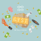 22seven - GY$T Illustrations : Illustrations for a money saving campaign launched by 22seven, a personal finance management app.