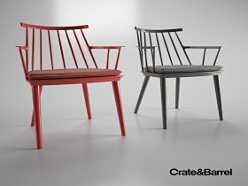 现代铁质椅子3d模型下载