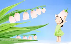 韩国卡通女孩插画壁纸_乐乐简笔画