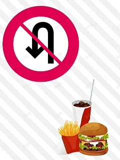 美食海报交通标志前方美味西餐汉堡快餐海报 西餐海报 高清背景 背景 设计图片 免费下载 页面网页 平面电商 创意素材