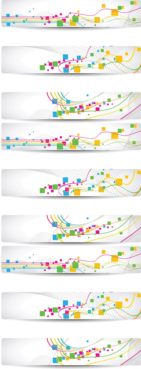 动感banner主题矢量图 ---免费素...