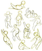 Female gesture pose references