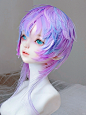 蓝紫——bjd羽毛发
