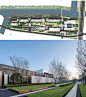 上海万科—UNI-CITY天空之城

规划和建筑将场地天然区分为五个部分，南侧的城市界面、西侧的中庭，建筑围合的内庭，以及北侧的滨河区，东侧的灰空间，整个景观空间串联起建筑和室内，形成收放有致、从热闹到安静、层层推进的景观序列。