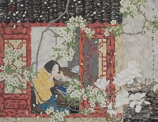 淡淡的古典清愁——来自艺术家石晶作品~ ...