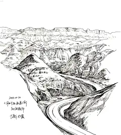 速写手绘甘肃八大景 | 风景速写 - 小红书