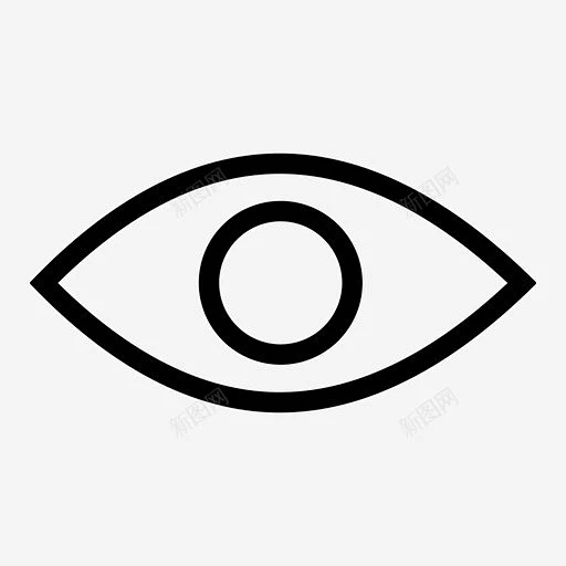 视野视网膜瞳孔图标 icon 标识 标志 UI图标 设计图片 免费下载 页面网页 平面电商 创意素材-花瓣网
