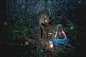 Melissa  Springmann在 500px 上的照片Feeding A Reindeer In The Forest