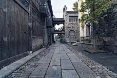 建筑外部,南京,空的路,空的,砖,黄昏,复古风格,巷,肮脏的,著名景点