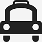 出租车旅行运输图标_88ICON https://88icon.com 出租车 旅行 运输 乘客 机器 工作 费用 驾驶 车辆 运输固体