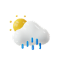 3D天气图标 (4)-强阵雨