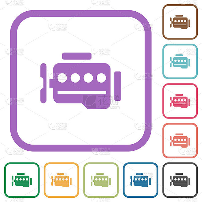 Engine symbol simple icons