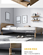 实木腿单人床1.2米家用双人橡木小户型1.5米现代北欧风卧室储物床-tmall.com天猫