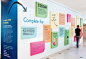 "Post-it" panels: Environmental Graphics for Rotman by Oxygen design.: 