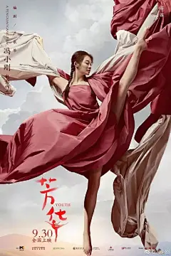 《芳华》的文案和海报美哭了！ : ▲ 世上有朵美丽的花，那是青春吐芳华 铮铮硬骨绽花开，滴滴鲜血染红它 -----《绒花》 《芳华》上映仅4天，票房就突破4亿，韩寒评价它为年度华语电影最佳之一，“是一部值得你全程黑着下巴，亮着心扉去看的好电影”。