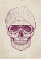 Cool Skull Art Print