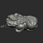 貔貅，文玩把件，3d打印模型__3dsnail模型网 - 工艺品3d模型 3dsnail模型网