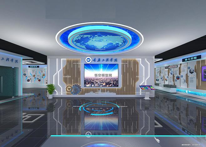 重庆工程学院校史馆新图,3D展模网