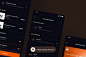 付款方式页面 – 深色版本APP UI KIT (FIG)