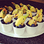 This blueberry and banana creation makes for a great party snack. Source: Instagram user dawnn3: 