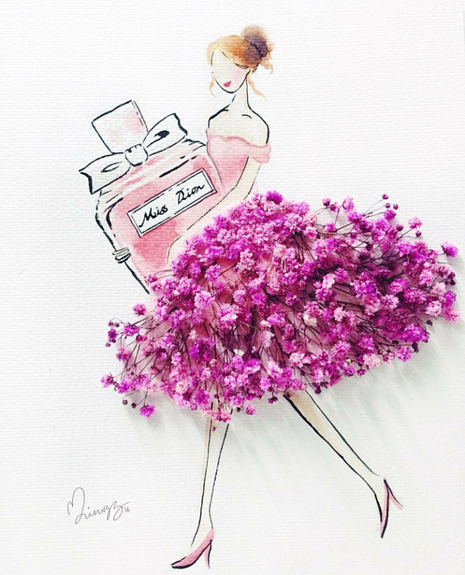 #飞乐鸟分享# 鲜花画笔下的少女心事，来...